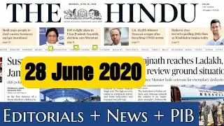 28 June 2021 Daily The Hindu Current Affairs | PIB News