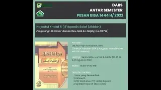 DARS Najatul Khalaf ke-1 (Pengenalan kitab dan penulis, mukaddimah dan fasal 1)