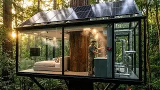 I Lived Inside a Standing Tree for a Night! (Bushcraft Survival)