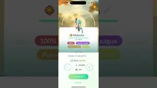 Maxing out my Shundo Meloetta to level 50 #pokemongo #mythicalpokemon #gobattleleague