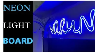 NEON LIGHT BOARD 💡|| Decorate your home|| #decoratio #design #neonlightbackground #electronic