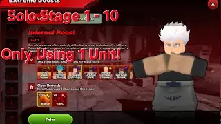 How to Solo Extreme Infernal Boost only using 1 Unit (No Godly)