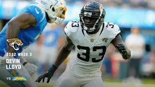Devin Lloyd best defensive plays vs  Chargers | Week 3 | Jacksonville Jaguars