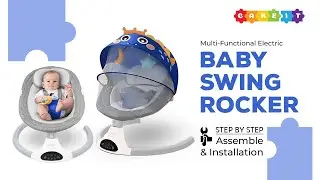 How to Install CAREIT Baby Swing Rocker (Blue) | Easy Step-by-Step Guide for Parents