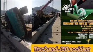 JCB bad Truck accident , puin ka jcb🤦