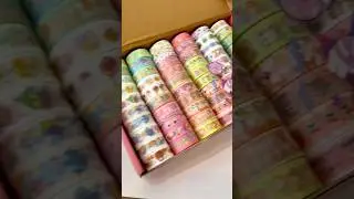 Decorative Tape ASMR | Sticky & Relaxing Sounds🥑 #ASMR #DecorativeTapeASMR #StickyASMR #PaperASMR