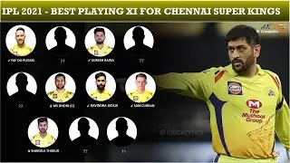 IPL 2021 Ideal Playing XI for Chennai Super Kings-CSK