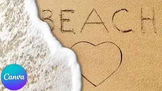 Sand Writing Text Effect in Canva