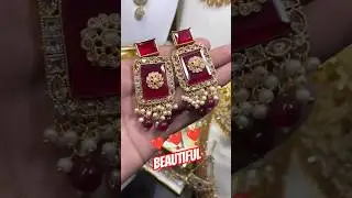 Mehroon Turkish Earrings ✨❤️ Elegant &bull; Stylish &bull; Party Wear 🌟