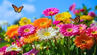 Relaxing Healing Music with Beautiful Flowers 🌸 Relieve Stress, Anxiety & Depression