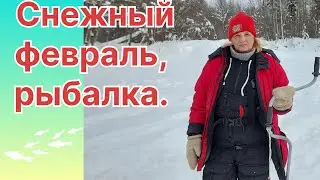 IN THE SNOW CAPTIVITY. WINTER FISHING. Rustic Authentic Russia.
