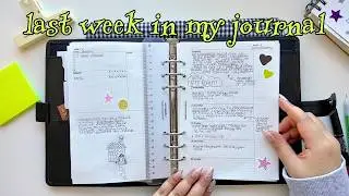 last week in my a5 filofax journal ★ memory keeping + commonplacing