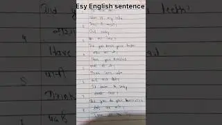 Esy English sentence ✔️🔥#English bolna kaise sikhe ❤️#speaking English #shorts