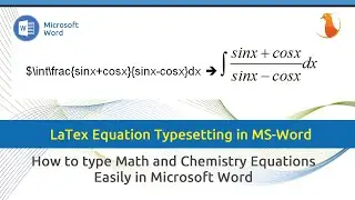 New video is coming on typesetting Math equations in MS Word using LaTeX &reg; | Technical Parinda