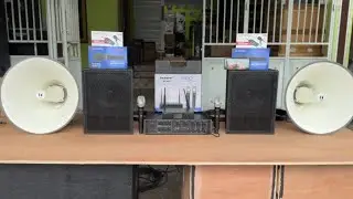 Mosque prayer room audio speaker package 2 TOA speakers 2 indoor speakers