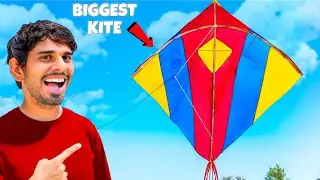 सबसे 😥 बड़ी पतंग को कैसे उड़ाए || How To Fly The 😱 Biggest Kite - Mahakal Vlogs ( Day 87 )