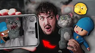 ME ESCONDÍ DE MI MUÑECO DE TALKING POCOYÓ Y TALKING TOM DURANTE 24 HORAS 😱😨 *me encuentran*
