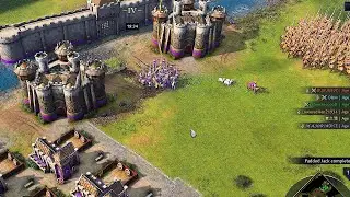Age of Empires IV - MULTIPLAYER MATCH STANDARD FAST WIN  GAMEPLAY 4V4 #aoe4