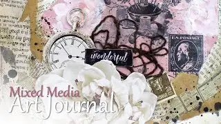 Basket Weave Collage  |  Art Journal Process  |  Mixed Media Inspired