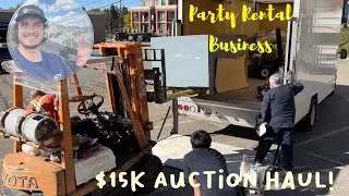 Event Rental Vlog - 15K Auction Haul!