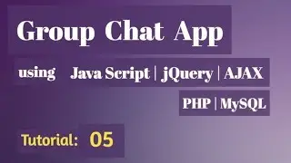 PHP Group Chat App Tutorial 05 - php pdo login system