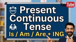 (Part 5) 😱 Is / Am / Are + Verb-ing | Abhi chal raha kaam ka English Rule 💯#englishgrammar #grammar