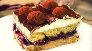 Wiśniowe tiramisu