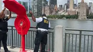 Roosevelt Island Installs Safety Life Rings At East River Waterfront Promenade