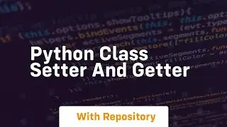 python class setter and getter