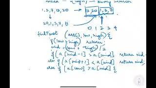 Search an element in a sorted rotated array | Modified Binary Search