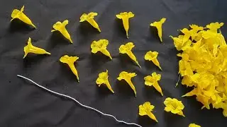 Easy method to string flower Garland at home/ mala for god/thanga arali poo/flower veni tie /Gajra