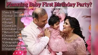 Planning Baby First Birthday Party || Birthday Planning Checklist