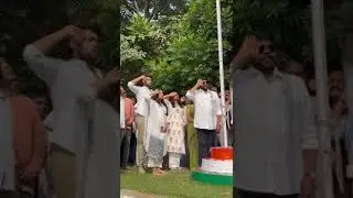 Megastar Chiranjeevi at Flag Hosting in Chiranjeevi Blood Bank Video