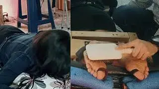 Tickle Feet girl to Barefoot - she loves being tickled