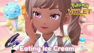 Eating Ice Cream with my Pokemon! | Pokemon Scarlet Violet