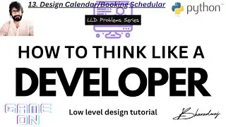 13. Design a simple Calendar/Booking Scheduler System