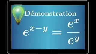 fonction exponentielle • Démontrer que e^(x-y)=e^x / e^y • Très important • Terminale S