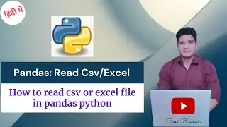 How to read Csv||Excel in pandas/Python