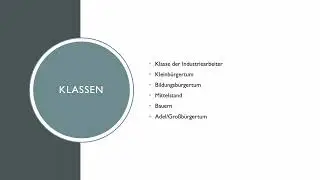 Klassengesellschaft in der Industrialisierung