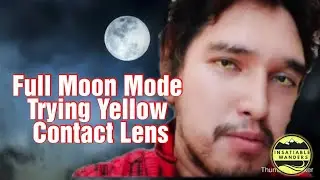 Try On Review | Yellow Contact Lens. Hilarious