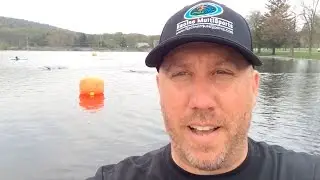Ken Racine reporting from the FIRST OPEN WATER SWIM PRACTICE of the season at Fort Ritchie