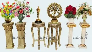 Factory Direct! Solid Wood Pedestals & Stools for Home Decor #homedecor #aarsun