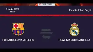 Play Off Ascenso Liga SmartBank Semifinales (Ida) Barça Athletic vs RM Castilla