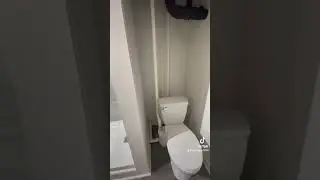 Basement bathroom with up flush unit