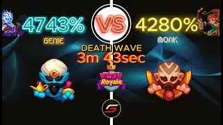 Max Genie vs. Max Monk - Rush Royale PvP