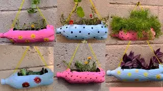 DIY Hanging Planters from Plastic Bottles|Easy & Beautiful Upcycling♻️🌸