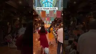 ISKCON Temple in USA🛕#usa #temple #trending #shorts #youtubeshorts #india #iskcon @YouTube
