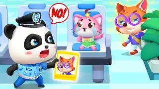 Police Cartoon: Little Cop Kiki - Help Policeman and Catch the Hidden Fugitive - Babybus Games