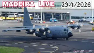 C130 LIVE MADEIRA AIRPORT CR7 LPMA