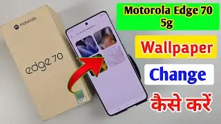 Motorola edge 70 5g wallpaper setting/Moto edge 70 me themes kaise change kare/wallpaper